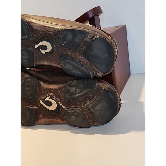 OLUKAI Moloa Leather Slip-On Shoe - (Ray / Toffee) Men’s Size 10 US / 43 EUR main image 7